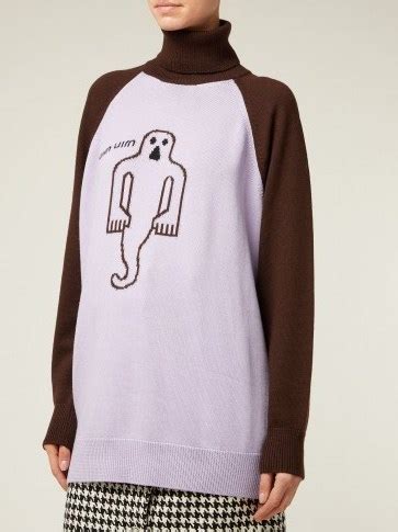 miu miu ghost jumper|mi miu prada official site.